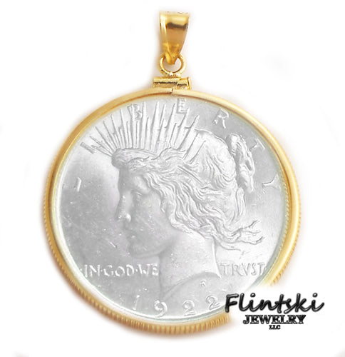 Peace Silver Dollar Coin Pendant
