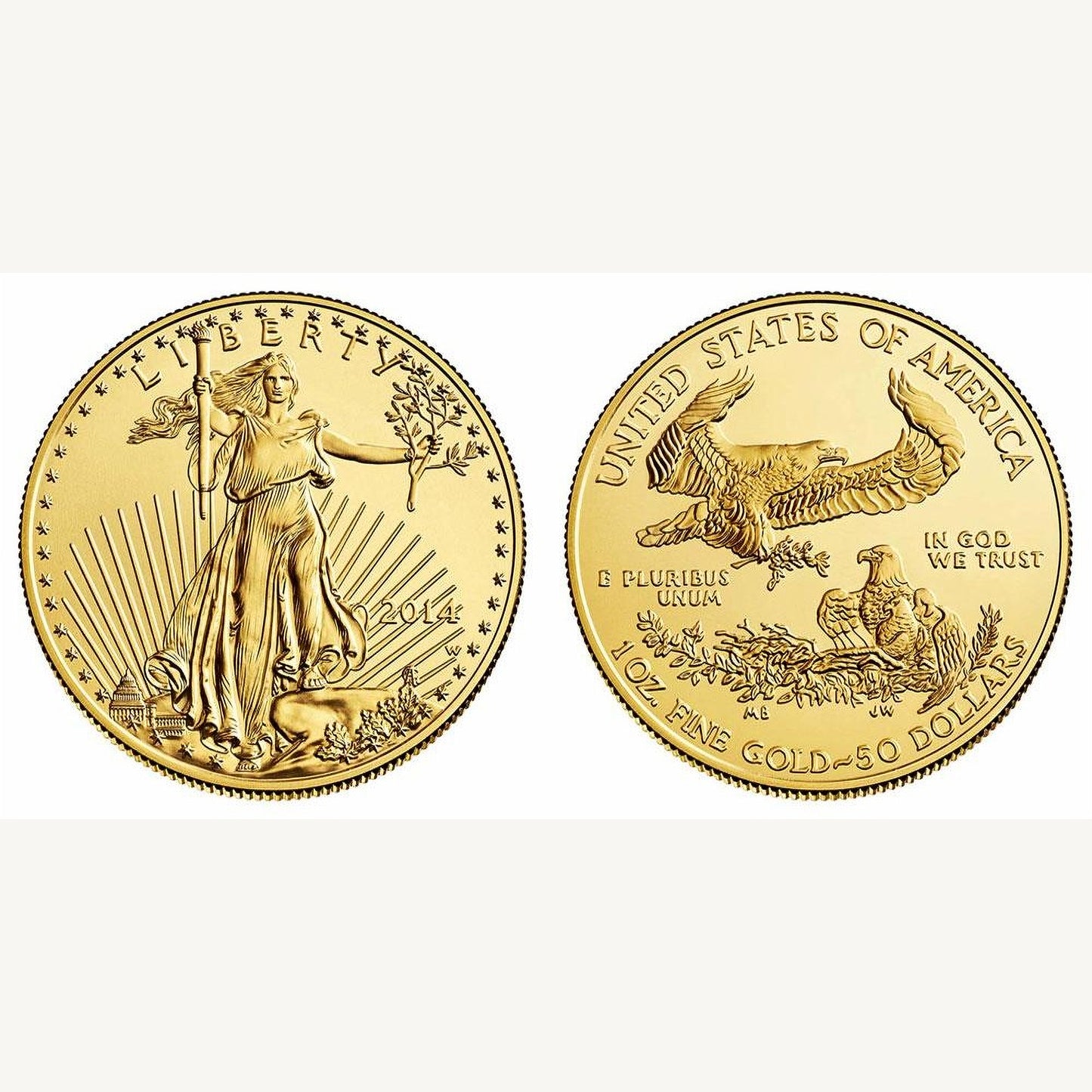 1 oz $50.00 Gold Eagle Coin Bezel Frame Mount Pendant 32.69mm x 2.84mm