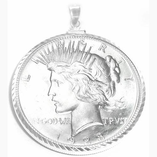 Peace Silver Dollar Coin Pendant