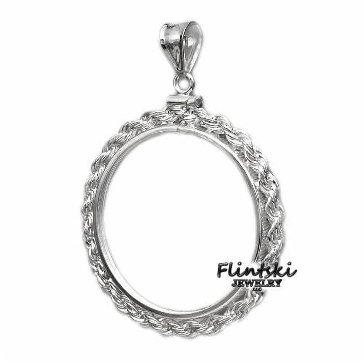 1 oz Gold Krugerrand Coin Bezel Frame Mount Pendant 32.77mm x 2.84mm