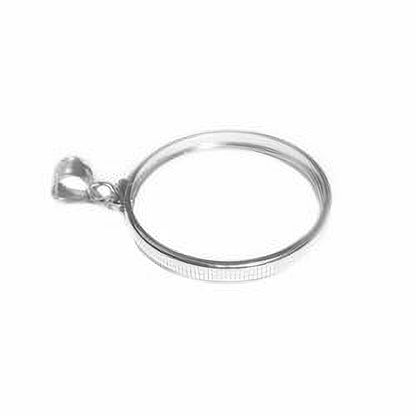 1 oz American Silver Eagle Silver Dollar Sterling Silver Coin Bezel Frame Mount Pendant 40.60mm x 3.05mm