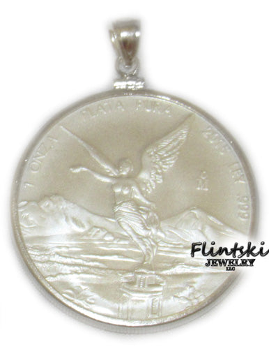 1 oz Libertad Coin Pendant Sterling Silver