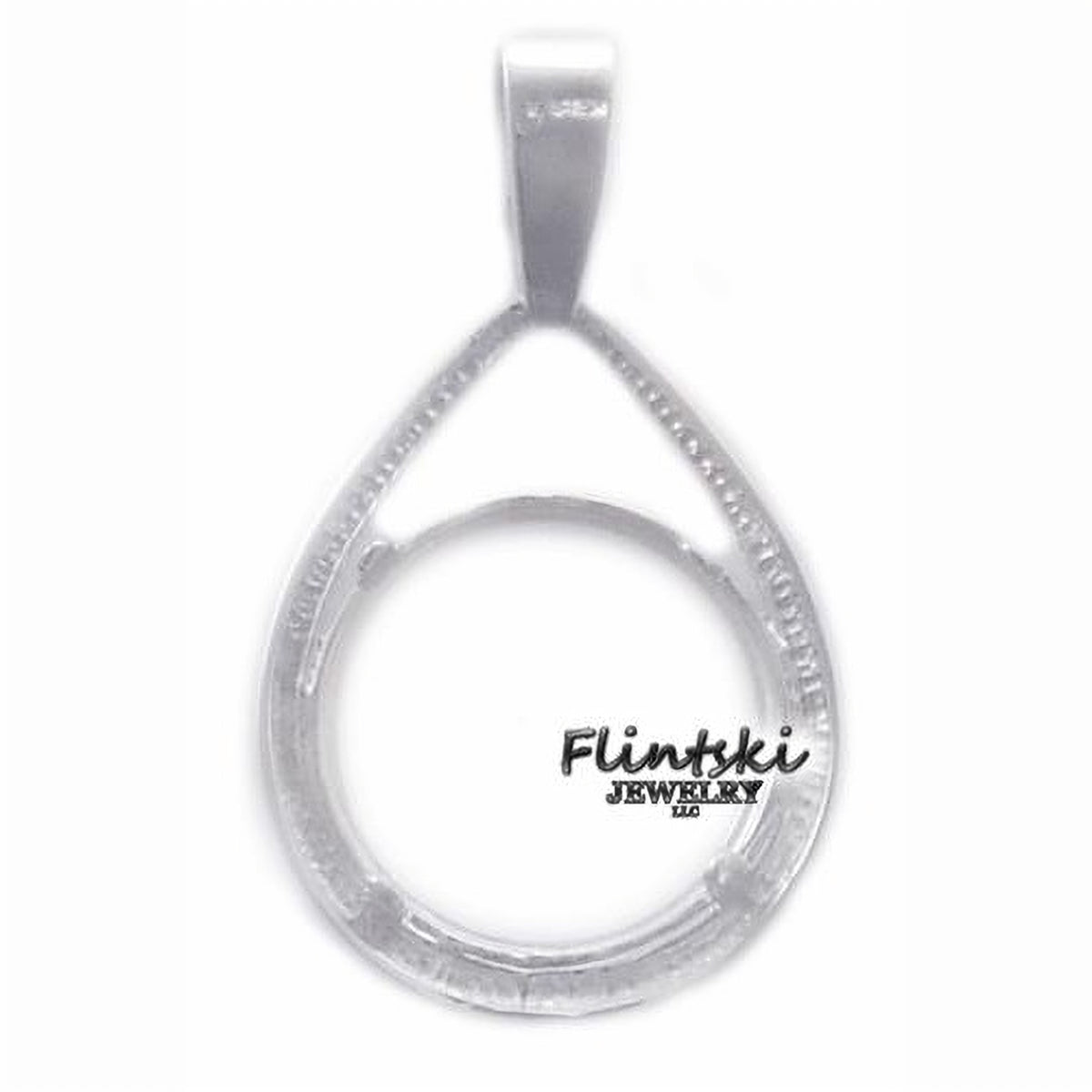 Indian Head Buffalo Nickel Teardrop Sterling Silver Coin Pendant