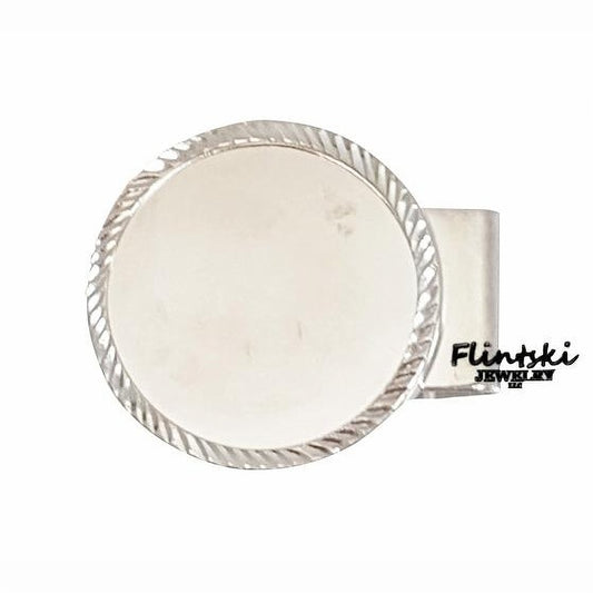 Morgan Diamond Cut Hinged Back Money Clip 38.20mm x 2.80mm