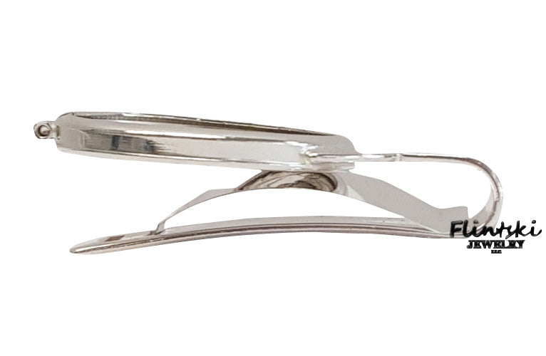 Walking Liberty Half Dollar Coin Money Clip Spring Back Coin Edge - 1943