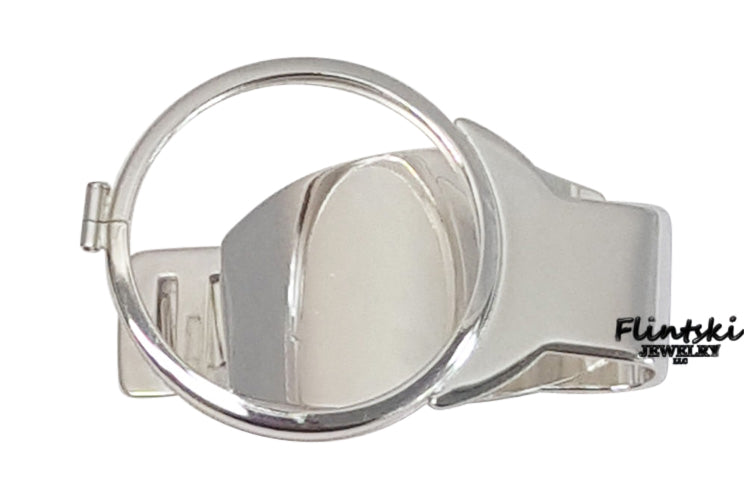 1 oz Silver Eagle Walking Liberty Silver Dollar Coin Money Clip Spring Back Coin Edge 40.60mm x 3.05mm